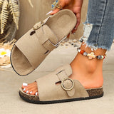 Fashion Buckle Summer Birken Slippers Women 2026 Plus Size 43 Platform Sandals Woman Clogs Thick Sole Beach Sandals Female