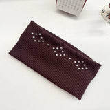 Punk Girl Hollowed Out Eyelets Wide Elastic Headband Stretchy Metal Rock Steampunk for Sports Headbands Hair Accessories