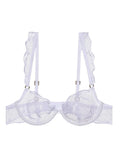 Summer Beachwear Lingerie Large Bust Minimizer Light Support Gathering Wirefree Anti-Sagging Comfort Bra Set AU MOYISU Panty F
