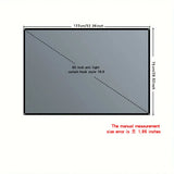 Home office business projector, portable movie screen, 60-133 inches, metal anti light screen hook for daytime viewing