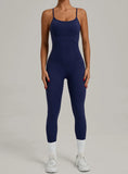 Padded One-Piece Yoga Clothes Sportswear Women's Gym Push Up Workout Clothes Fitness Sports Fitness Wear Yoga Jumpsuit