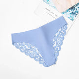GICZI Women's Sexy Lace Briefs Panties Temptation Perspective Underwear Soft Elastic Panties for Woman Lingerie Intimates S-L