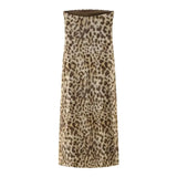 2024 Dress For Women Summer Chic Print Mesh Sleeveless Sexy Side Slit Slim Dresses Wild Beach Resort Style Woman Dress
