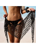7 Colors Hollow Out Crochet Knitted Sarong Pareo Beach Cover Up Cover-ups Beach Dress Beach Wear Beachwear Female Women V7010