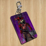 2026 A-FnafS oppression Rectangle ID Card Case Keychain Access Card Bag Key Tag Ring Leather Card Holder Key Ring Access