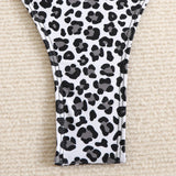 2026 Srappy Swimsuit One Piece Leopard Drawstring Swimwear Women Bathers Bathing Swimming Swim Suit Padded Beachwear Summer