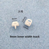 10PCs Car Curtain Track Pulley Curtain Nano Wheel Bus Curtain Clip Shower Curtain Hooks Curtain Track Accessories Maison