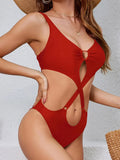 2026 Cut Out Ztvitality Swimsuit One Piece Solid Hollow Out Swimwear Women Bathers Bathing Swimming Swim Suit Female Beach Wear