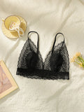 Women's sexy embroidered lace bra, transparent without steel ring gathering push ups fun and comfortable close fitting bra A2375