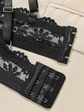 Black detachable breast pad bra lace sexy Lingerie no steel ring brassiere comfortable and unrestrained to wear size S-XL MR2953