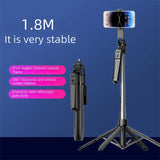 Roreta Selfie Stick Tripod Extendable Wireless Bluetooth Remote Portable Smartphone Stand Mount With light For iOS Android Phone