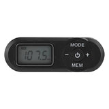 DSP Mini Portable 1.1inch LCD Digital FM Radio Music Player Black with Earphone