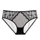 Hip-Hugging Panties, Feminine Butt-Lifting Briefs, Mid-Waist Ultra-Thin Lace Panties, Sexy Hollow-Out Panties