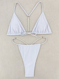 Sexy Pearl Bikinis Extreme Mini Micro String Bikini Female Swimsuit Women Thong Swimwear Two-pieces Bikini Set Bathing Suit Swim
