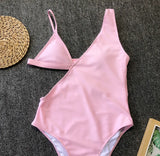 3 Colors Sexy One Piece Swimsuit Swimwear Women Hollow Solid One-piece Bathing Suit Beachwear Banadores Mujer 2026 Bikinis Mujer