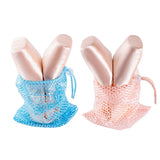 Drawstring Ballet Bag Blue Champagne Color Dance Bag For Girls Ballerina Pointe Shoes Bags Ballet Dance Accessories