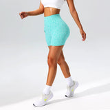 Trendy Sexy Leopard Women Yoga Shorts Seamless Sportswear Woman Gym Workout Shorts Fitness High Waist Tummy Control Leggings