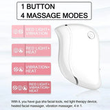 4 in 1 Electric Facial Scraping massager Heat Vibration Sculpting Tightening Tool Anti-Aging Wrinkles Eye Face Puffiness Relief