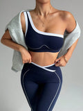 2 pcs Women's Seamless Yoga Sets Sport Leggings Bra Sportswear Woman Gym Outfit Workout Set High Waisted Yoga Clothes Activewear