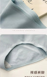 Pure cotton seamless underwear for girls mid-waist sweat-absorbent, breathable and anti-bacterial cotton crotch sports briefs