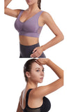 Sports Bra Women Hollow Mesh Gym Jogging Crop Top Female More Size Tops Yoga Fitness Vest Sujetador Push Up Sport Bras for Women