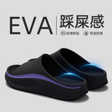 2026 New Men Indoor Street Slippers Summer House Platform Shoes Soft EVA Thick Sole Anti-slip Male Home Beach Leisure Slides