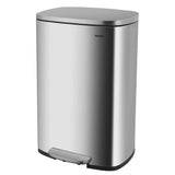 Stainless Steel Kitchen Step Trash Can With Foot Pedal