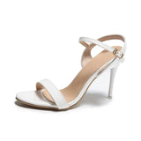 Large  Women's Sandals 2026 Summer High Heels Fashion Open Toe Sandals Buckle Party Shoes  Heels Wedding Shoes