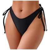 Womens Side Drawstring Swim Briefs Bikini Bottoms Summer Swimming Trunks Swimsuit Brazilian Bathing Suit Beach Shorts Beach Wear