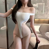 Women's Sexy Lace Teddy Lingerie Strappy Backless Bodysuit Role Play Costume Nightwear Gift