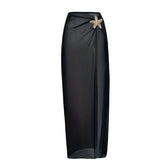 S - XL New With Skirt Deep V Neck Halter One Piece Swimsuit Women Swimwear Female Starfish Padded Bather Bathing Suit Swim V7977