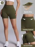 Women High Waist Yoga Shorts With Luminous Strips Sportswear Woman Gym Shorts Legging Fitness Running Activewear Workout Clothes