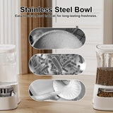 Automatic Pet Feeder And Water Dispenser Set Stainless Steel Bowls