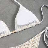 2026 Halter String Bikinis Sexy Triangle Swimsuit Women Plaid Swimwear Female Bathers Bathing Swimming Swim Suit Beachwear
