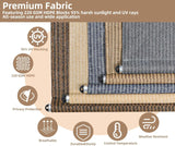 Cordless Outdoor Roller Shade UV Blocking Privacy Screen For Patio