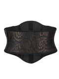 Retro Palace Jacquard Side Zipper Body Shaping Tight Waist Fishbone Side Lace Outer Wear