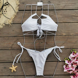 Sexy Bandage Bikini Set Women Two-Piece Swimsuit 2024 Trend Strappy Biquini Swimwear For Lady Beachwear Female Clothing