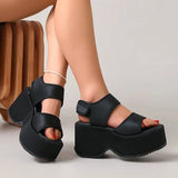 2026 Women's Wedge Heels Slides Height Increasd  High Heels Casual Woman Beach Sandals