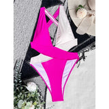 Scrunch Butt Swimsuits Deep V Neck Cross Backless One Piece Swimsuit Women Swimwear Female Monokini High Cut Bathing Suit Swim