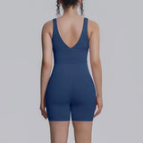 Women's Yoga Set Sports Running Fitness Beautiful Back Vest Hip Lifting Slim-Fit High Waist Shorts Training Gym Workout Suits