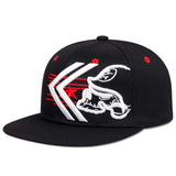 Unisex Skeleton Embroidery Baseball Cap Women Outdoor Sports Flat Hats Men Fashion Men Hip Hop Snapback Caps Sunscreen Hat