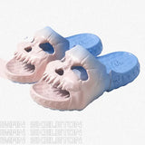 New Personalized Skull Design Men Slippers 2024 Summer Outdoor Fun Slides Thick Bottom of Beach Non-slip Leisure Women Sandals