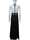 Summer Backless Sexy Long Dresses Women's Gown Patchwork Lace Halter V Neck Sleeveless High Waist Elegant Vestidos Para Mujer