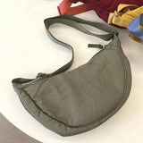 Nylon Hobos Women's Shoulder Dumpling Bag Large Capacity Travel Crossbody Half Moon Bags Outdoor Phone Pouch Handbags Wholesale