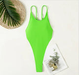 Extreme Mini Micro String Cross Backless Women Monokini Swimwear One Piece Swimsuit Female High Cut Bathing Suit Swim Beachwear