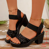 2026 Women High Heel Sandals Platform Comfortable Chunky Sandals Summer High Heel Slippers Woman Plus Size Outdoor Shoes Women