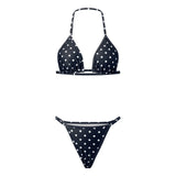 2026 New Women 2 Piece Bikini Set Halter Bra Tops and Thongs Swimsuits Casual Sexy Bathing Suits for Beach Pool