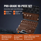 SucceBuy Impact Socket Set Cr-V Cr-Mo Alloy 90 Piece