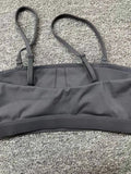 Women Yoga Bra Removable Shoulder Strap Anti-Slip Bra Wrap Chest Dual-Use Sports Yoga Wear Outside Running Fitness Top