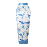 Womens One Piece Swimsuit with Cover Up Print Skirts Beachwear Female Swimwear 2025 Flower Print Bathing Suits for Women Holiday